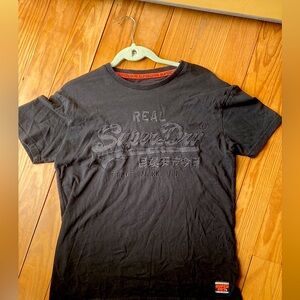 Superdry black tee | Men’s Superdry t-shirt embroidered